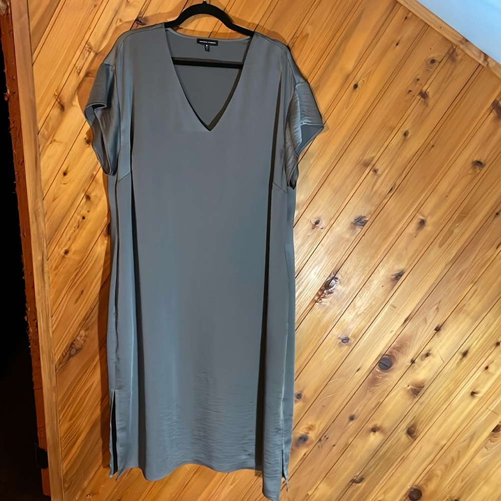 Universal standard Cindy Satin V-Neck Midi
